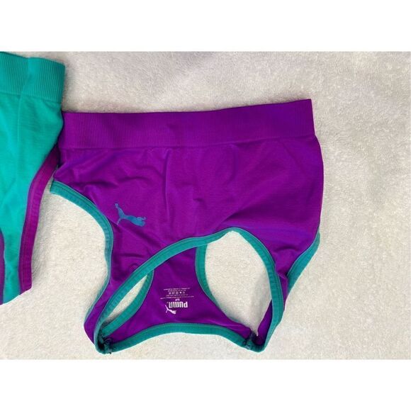 2 Puma Small sports bra size Small purple teal - Picture 5 of 6